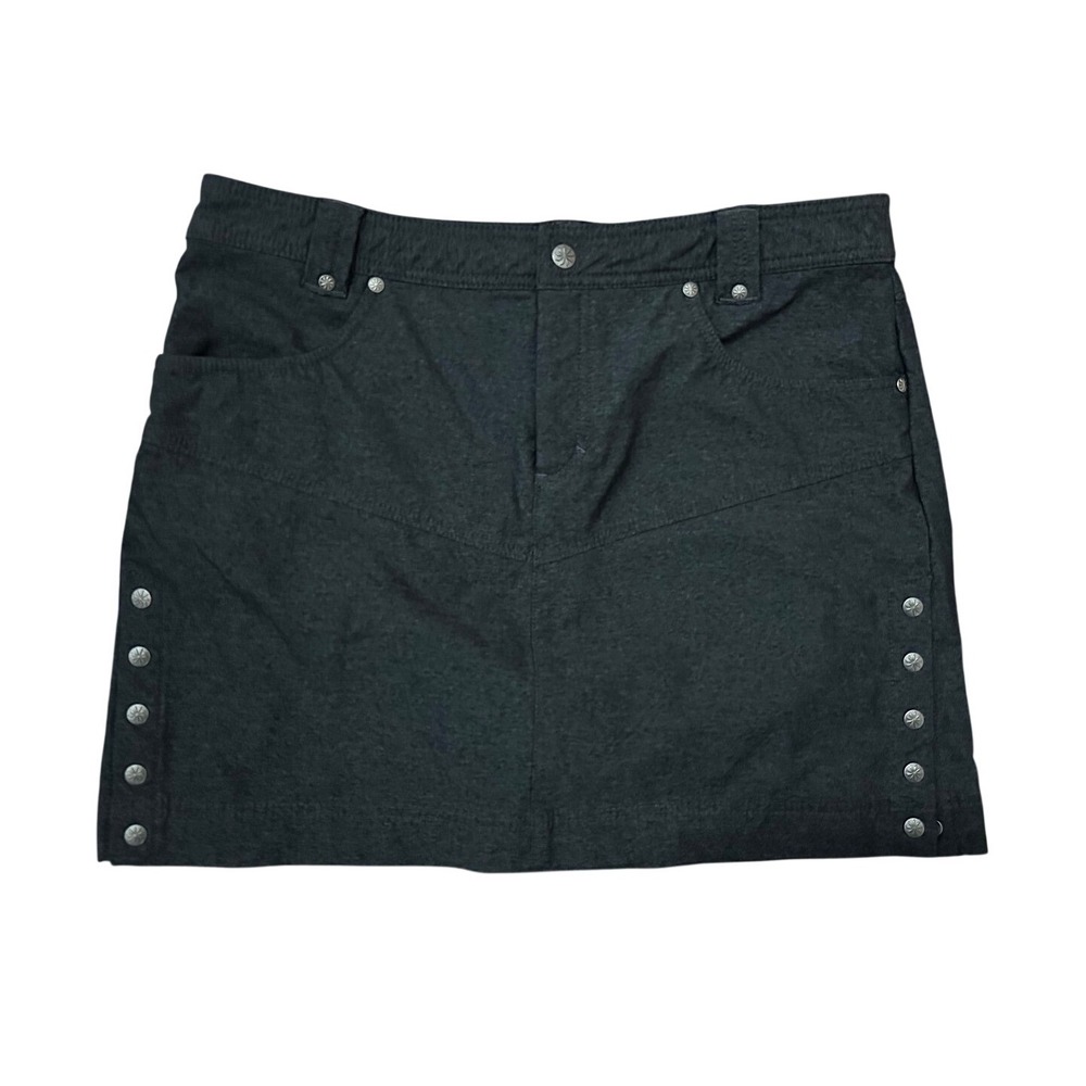 Athleta Women's Dark Gray Take A Hike Skirt with Snap Vent Sides Size 12